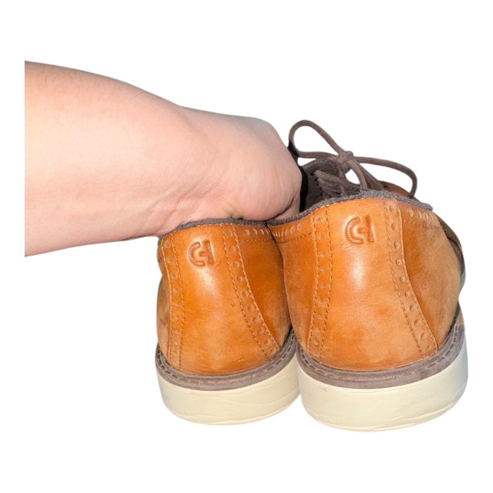 Cole Haan Men's Original Grand Wingtip Oxford Brown Leather‎ Size 12M - Picture 11 of 12